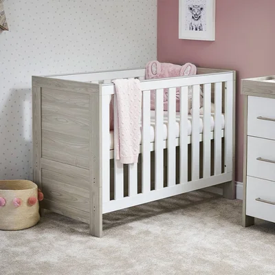 Obaby Nika Mini Cot Bed - Grey Wash,Crib — image 3