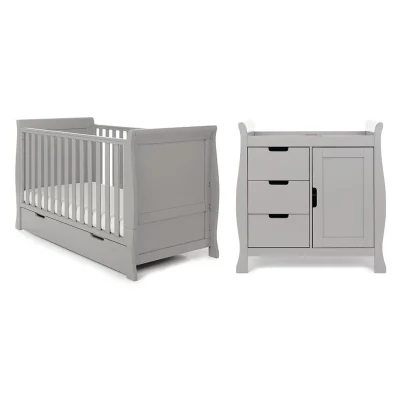 Obaby Stamford Classic 2 Piece Room Set - Warm Grey