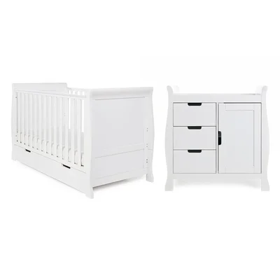 Obaby Stamford Classic 2 Piece Room Set - Warm Grey