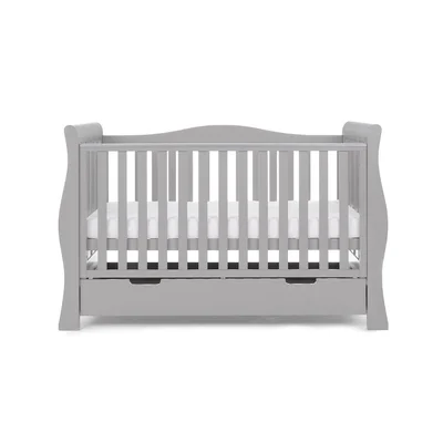 Obaby Stamford Luxe Cot Bed - Warm Grey