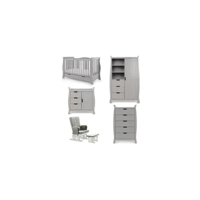 Obaby Stamford Luxe Sleigh 7 Piece Furniture Room Set
