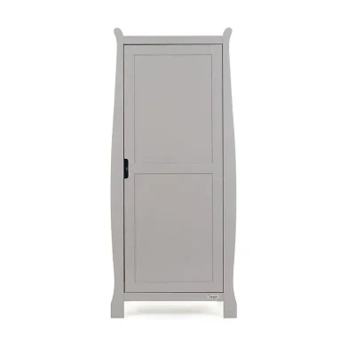 Obaby Stamford Sleigh Single Wardrobe-Warm Grey