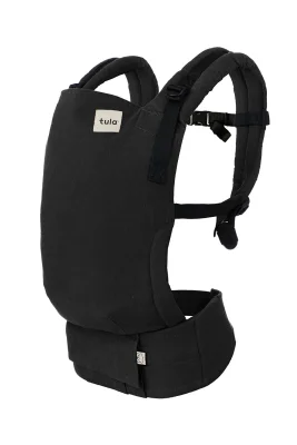 Obsidian - Hemp Free-to-Grow Ergonomic Baby Carrier - charcoal black