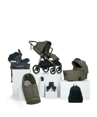 Ocarro 2 Complete Bundle with Cybex Aton B2 i-Size Baby Car Seat (8 Pieces) – Evergreen