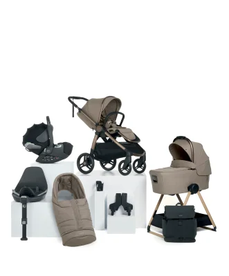 Ocarro 2 Complete Pushchair Bundle with Cybex Cloud T i-Size + Baby Car Seat (9 Pieces) - Oatmeal