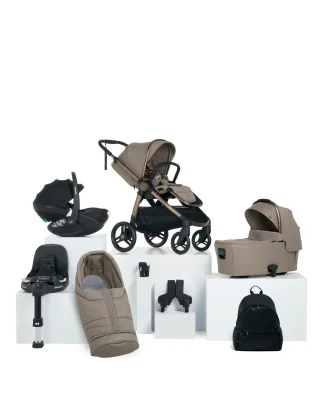 Ocarro 2 Complete Pushchair Bundle with Maxi-Cosi Pebble 360 Pro2 Car Seat (8 Pieces) - Oatmeal