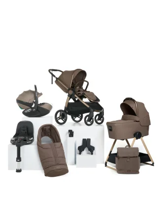 Ocarro 2 Complete Pushchair Bundle with Maxi-Cosi Pebble 360 Pro2 Car SeaT & Base (9 Pieces) - Crema