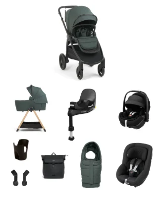 Ocarro 2 Pushchair Baby to Toddler Travel Bundle with Maxi-Cosi Pebble 360 Pro2 & Pearl 360 Pro (10 Pieces) – Teal