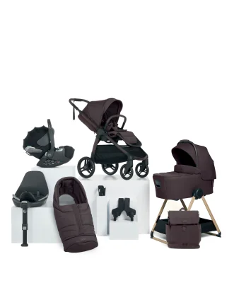 Ocarro 2 Pushchair Bundle with Cybex Cloud T Car Seat & Base (9 Pieces) - Americano