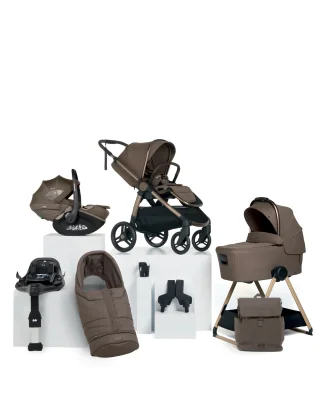 Ocarro 2 Pushchair Bundle with Maxi-Cosi Pebble 360 Car Seat & Base (9 Pieces) - Crema