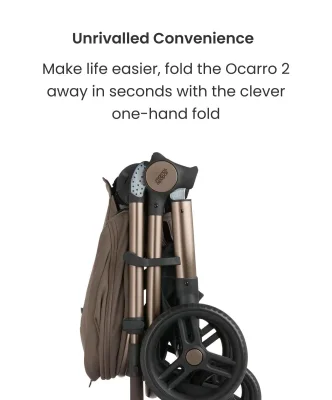 Ocarro 2 Pushchair Ultimate Newborn Bundle With Cybex Cloud T i-Size Rotating Baby Car Seat & Base (16 Pieces) – Shell