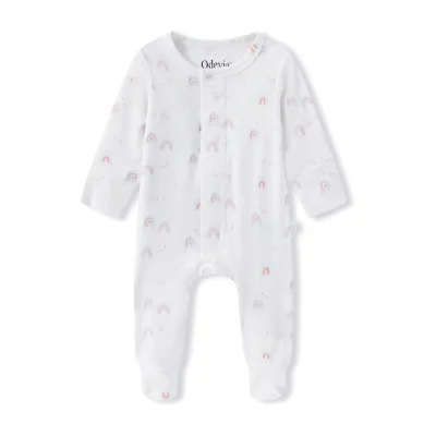 Odevie Genève Bamboo Baby Pyjama Sleepsuit - Arc en ciel - Default