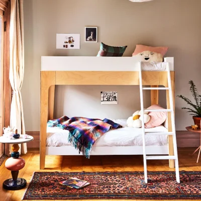 Oeuf NYC Perch Bunk Bed - White / Birch