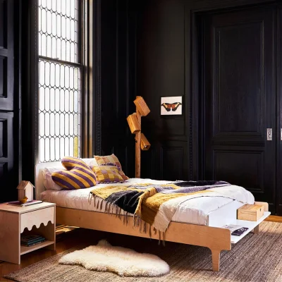 Oeuf NYC River Full Bed - White / Birch