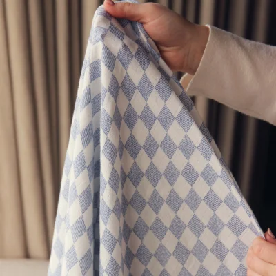 Organic Baby Muslin Swaddle Waves