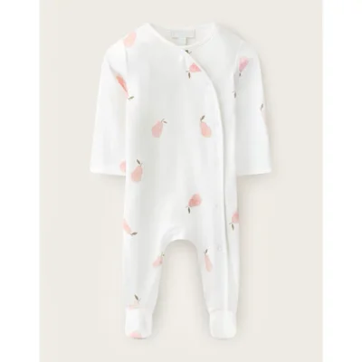 Organic Cotton Blend Winter Pear Wrap Sleepsuit (0–24mnths)