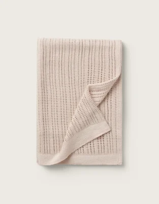 Organic Cotton Cellular Blanket | The White Company - Default