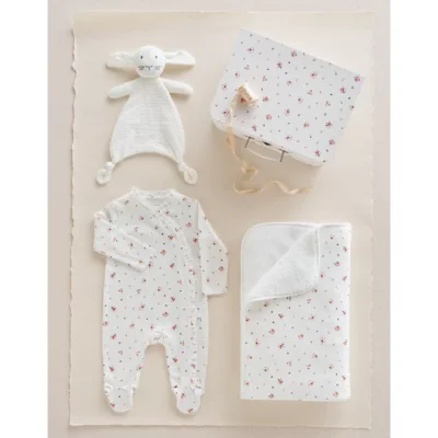 Organic Cotton Minnie Floral Welcome Baby Gift Set
