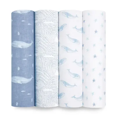 Organic Cotton Swaddles 4 Pack