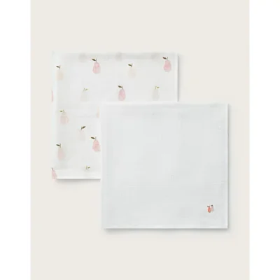 Organic Cotton Winter Pear Muslins – Set of 2