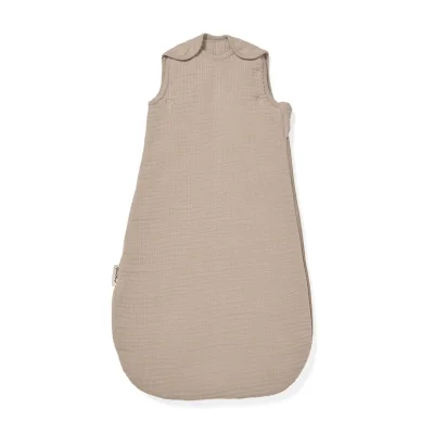 Organic Muslin Baby Sleeping Bag in Truffle - 2.5 Tog - Default