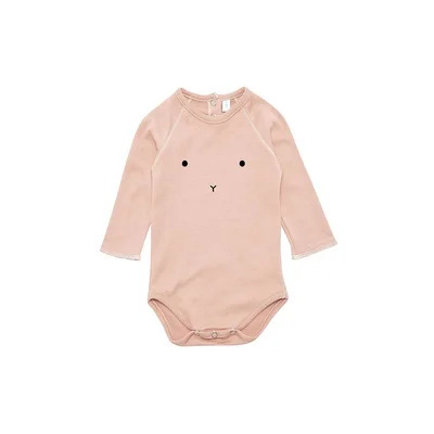 Organic Zoo Bunny Bodysuit - Clay
