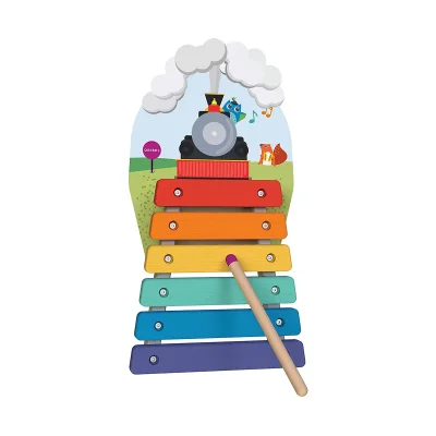 Oribel VertiPlay Wooden Wall Toys-Musical Rail Track - Default