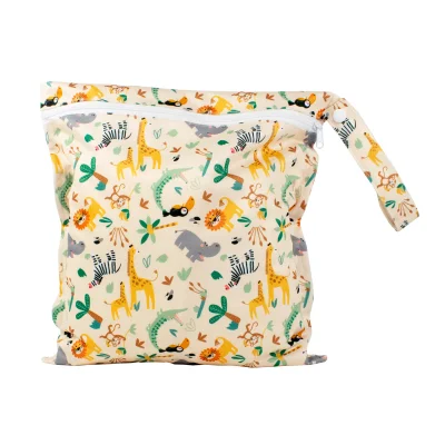 Out and About Waterproof Wet Nappy Bag in Safari Squad - Default