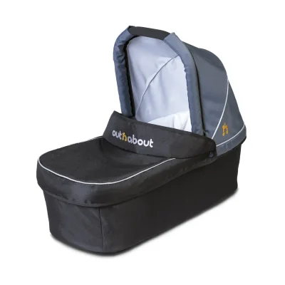 Out n About Nipper Double Carrycot Hood Fabric-Steel Grey**
