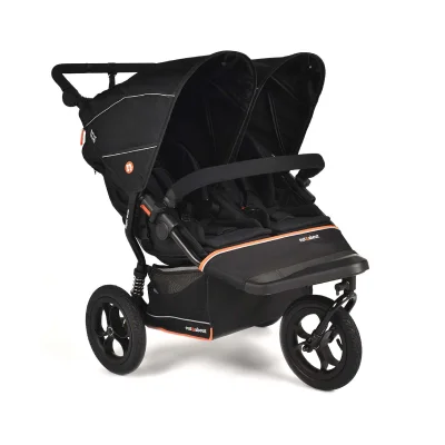 Out n About Nipper V6 Double Pushchair - Summit Black