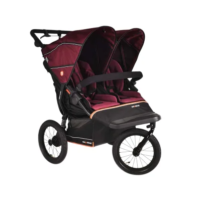 Out n About Nipper V6 PLUS Double Pushchair - Brambleberry Red