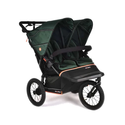 Out n About Nipper V6 PLUS Double Pushchair - Rocksalt Grey