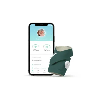 Owlet Smart Sock 3 Baby Monitor - Deep Sea Green — image 3