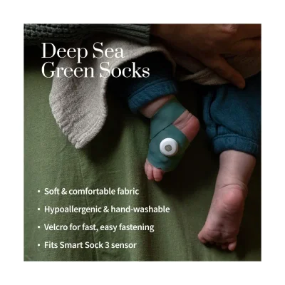 Owlet Smart Sock 3 Baby Monitor - Deep Sea Green — image 9