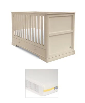 Oxford Cotbed & Essential Airflow Pocket Spring Mattress Bundle