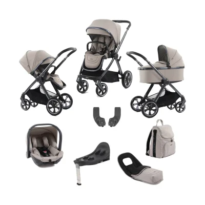 Oyster 4 7 Piece LUXURY Bundle with Capsule i-Size Car Seat - Stone