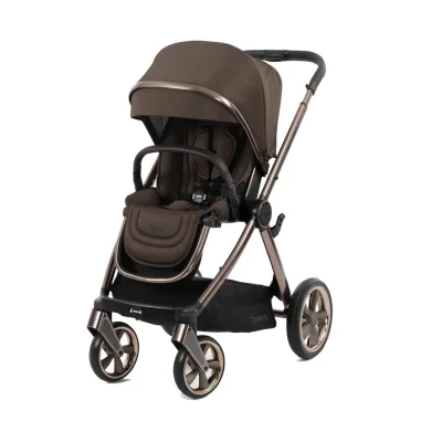 Oyster 4 Stroller with Brown Chassis - Chocolate Velvet