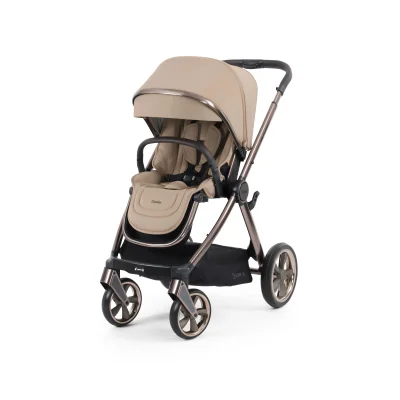 Oyster 4 Stroller with Brown Chassis - Chocolate Velvet