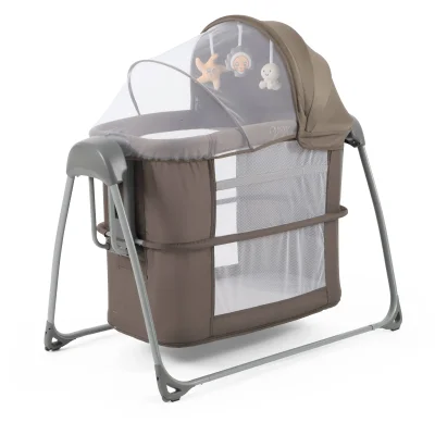 Oyster Swinging Crib - Carbonite