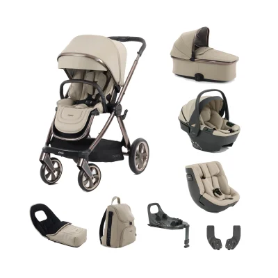Oyster Ultimate 360 (Capsule & Toddler Car Seat) Family Bundle - Buttermilk