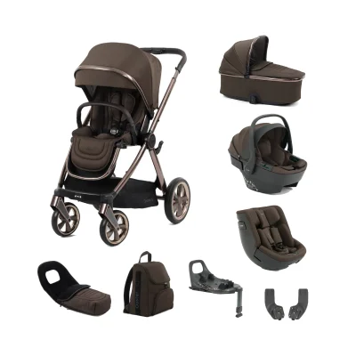 Oyster Ultimate 360 (Capsule & Toddler Car Seat) Family Bundle - Chocolate Velvet