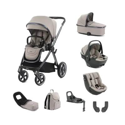 Oyster Ultimate 360 (Capsule & Toddler Car Seat) Family Bundle - Stone