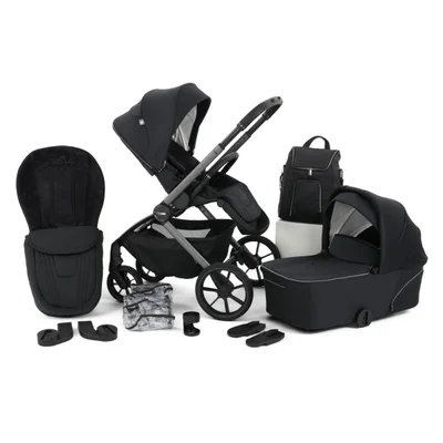 Oyster Vee Stroller Bundle- Liquorice