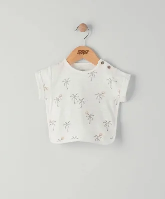 Palm Tree Boxy T-Shirt - 9-12 Months - 9-12m