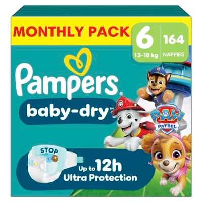 Pampers Baby-Dry Paw Patrol Nappies Size 3