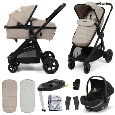 Panorama XTI Travel System- Almond - With ISOFIX Base