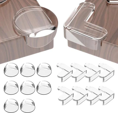 Peakally Corner Protectors for Baby Pack of 12, Thick Table Furniture Edge Protectors for Kids with Strong Adhesion, Corner Guard & Edge Safety Bumpers Clear - 16pcs