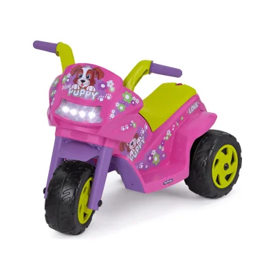 Peg Perego 6V Three Wheel Motorbike - Mini Puppy - Multicoloured