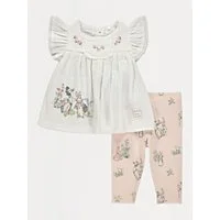 Peter Rabbit Embroidered Blouse and Leggings Outfit - Default