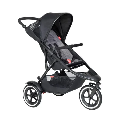 Phil & Teds Sport Pushchair - Charcoal / 0-1m / No Carrycot